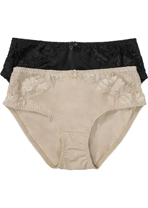 Maxikalhotky s krajkou (2 ks v balen&iacute;), bonprix