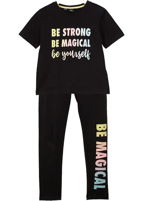 Tričko + legíny (2dílná souprava), bonprix