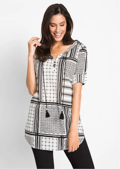 Dlouhá tunika z čisté bavlny, bonprix