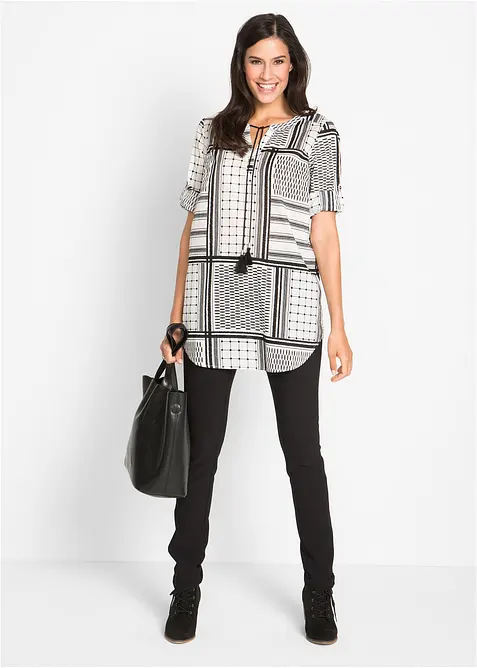 Dlouhá tunika z čisté bavlny, bonprix