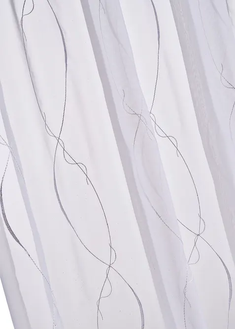 Záclona s výšivkou a recyklovaným polyesterem, bonprix