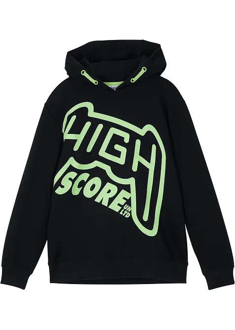 Mikina s kapuc&iacute;, z čist&eacute; organick&eacute; bavlny, bonprix