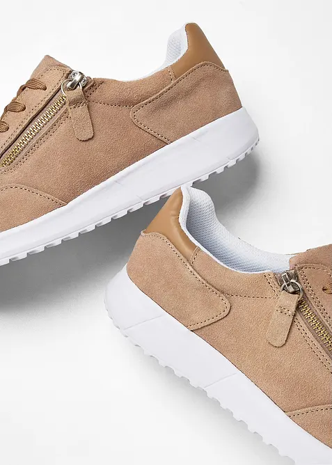 Tenisky z velurové kůže, bonprix