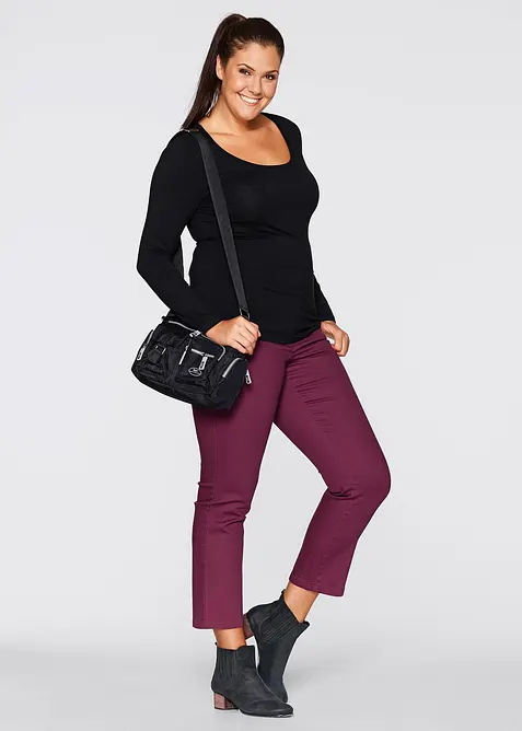 Přiléhavé triko s dlouhým rukávem, bonprix