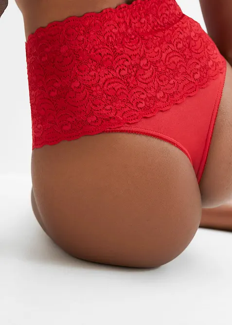 Stahovac&iacute; kalhotky tanga, středn&iacute; tvaruj&iacute;c&iacute; efekt (2 ks v balen&iacute;), bonprix