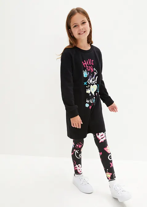 Mikinové šaty, z čisté organické bavlny, bonprix