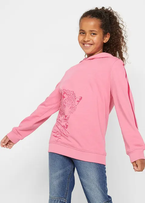 Mikina s kapucí z čisté organické bavlny, bonprix