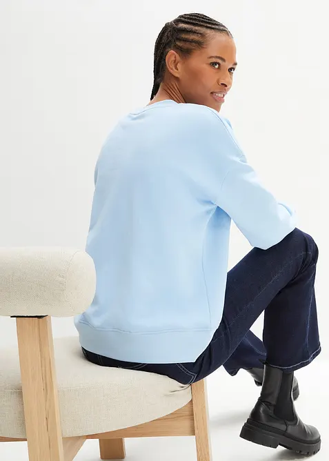 Oversize mikina z čist&eacute; bavlny, bonprix