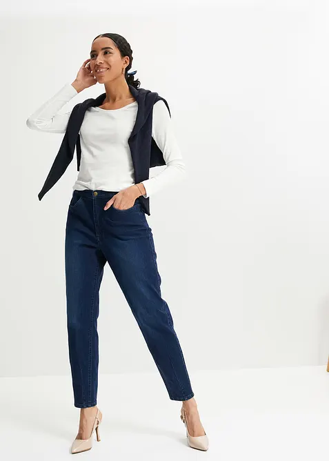 Tričko s dlouh&yacute;m ruk&aacute;vem, z čist&eacute; organick&eacute; bavlny, bonprix