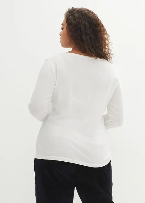 Tričko s dlouhým rukávem, z čisté organické bavlny, bonprix