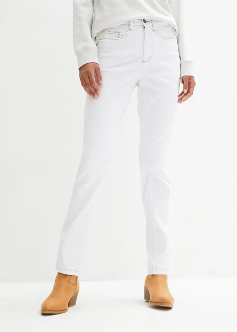Strečové džíny Mid Waist Straight, bonprix
