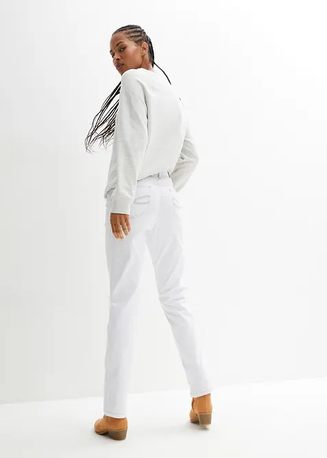 Strečové džíny Mid Waist Straight, bonprix