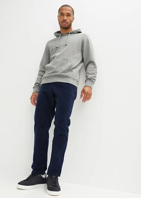 Manšestrové kalhoty bez zapínání, Regular Fit, Straight, bonprix