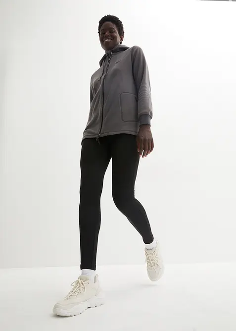 Flísová bunda s kapsami na zip, bonprix