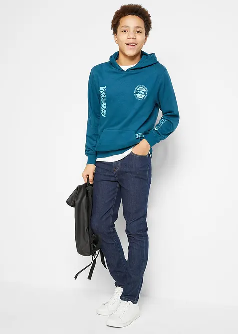 Strečové džíny Slim Fit s nastavitelným pasem, Straight, bonprix