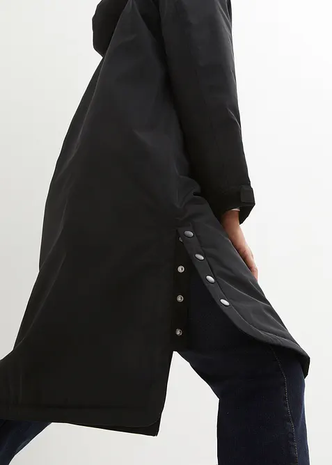 Nepromokavý, zateplený kabát v midi délce, bonprix