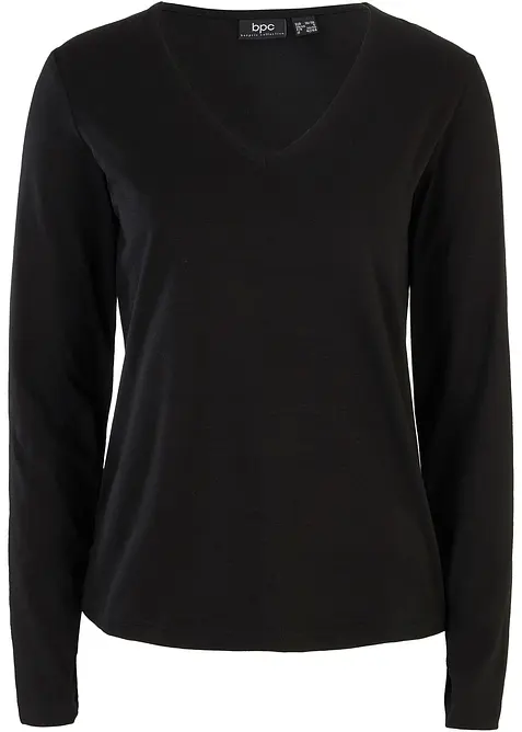 Triko s dlouhým rukávem, z čisté organické bavlny, bonprix