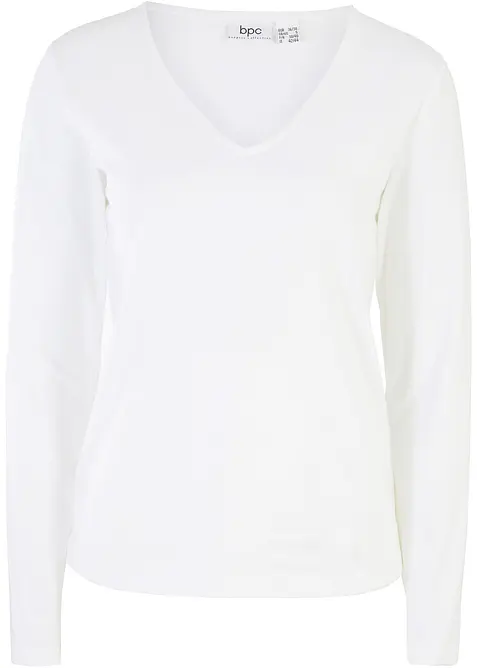 Triko s dlouh&yacute;m ruk&aacute;vem, z čist&eacute; organick&eacute; bavlny, bonprix