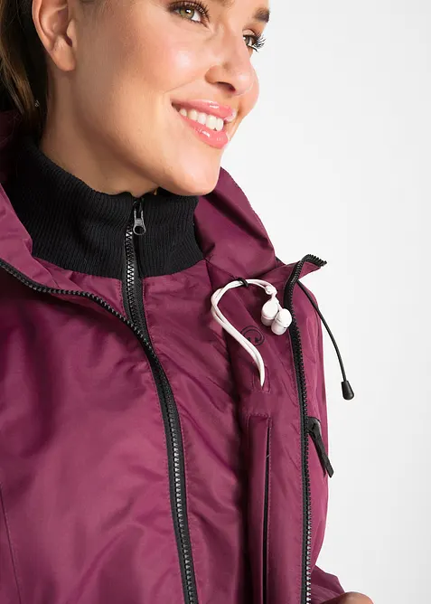 Funkční outdoorový kabát s kapucí, 2 v 1, nepromokavý, bonprix