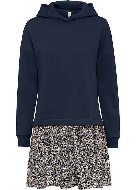 Mikinové šaty ve vzhledu 2v1, bonprix