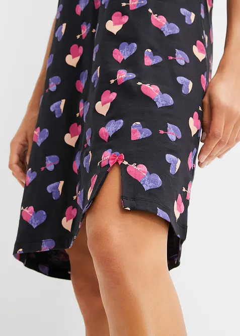 Kr&aacute;tk&aacute; nočn&iacute; ko&scaron;ile z čist&eacute; organick&eacute; bavlny, bonprix