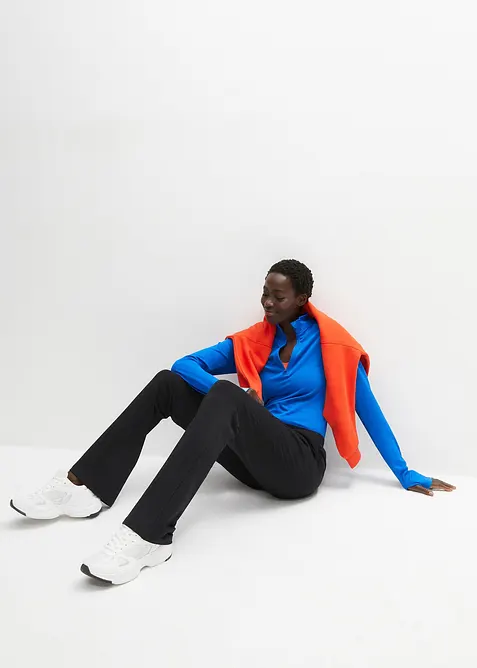 Kalhoty s čistou organickou bavlnou se strečem, bonprix