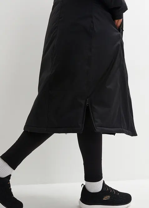 Nepromokavý outdoorový kabát s umělou kožešinou, bonprix