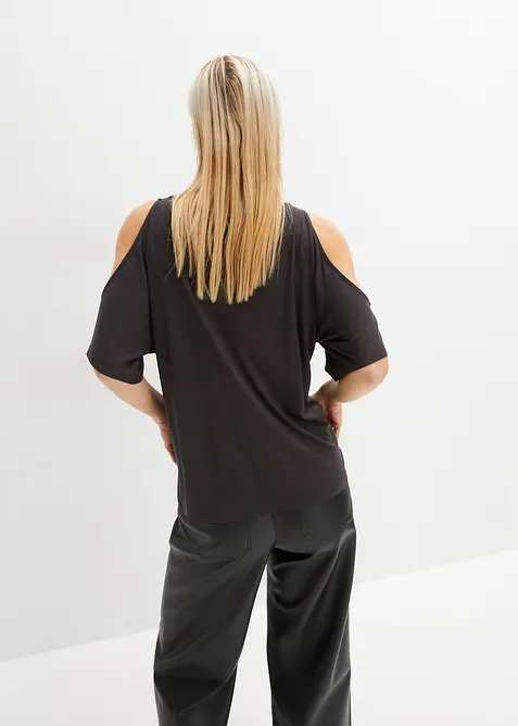 Triko s odhalenými rameny, z viskózy, bonprix