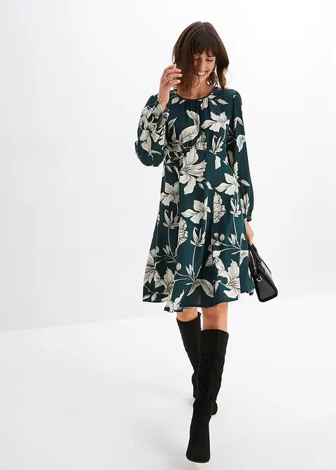 Rozevláté šaty z viskózy, bonprix