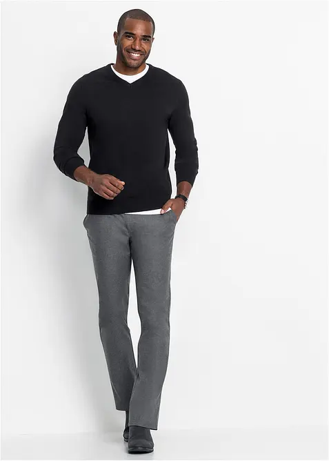 Svetr  z jemn&eacute; pleteniny z měkk&eacute; bavlněn&eacute; směsi, bonprix