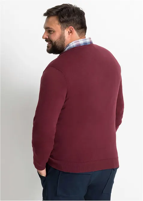 Svetr  z jemné pleteniny z měkké bavlněné směsi, bonprix