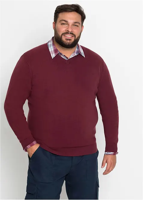 Svetr  z jemné pleteniny z měkké bavlněné směsi, bonprix