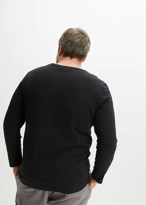 Triko s dlouh&yacute;m ruk&aacute;vem z organick&eacute; bavlny, bonprix