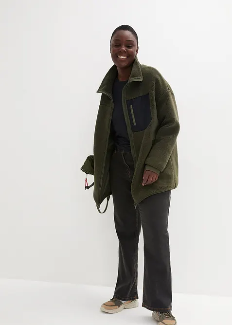 Bunda z ply&scaron;ov&eacute;ho fl&iacute;su, bonprix