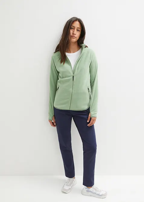 Flísová mikina s kapsami na zip, bonprix