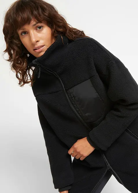 Bunda z ply&scaron;ov&eacute;ho fl&iacute;su, bonprix