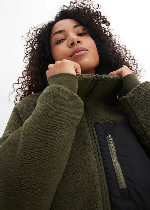 Bunda z ply&scaron;ov&eacute;ho fl&iacute;su, bonprix