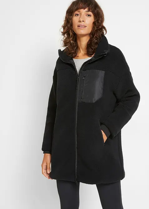 Bunda z ply&scaron;ov&eacute;ho fl&iacute;su, bonprix