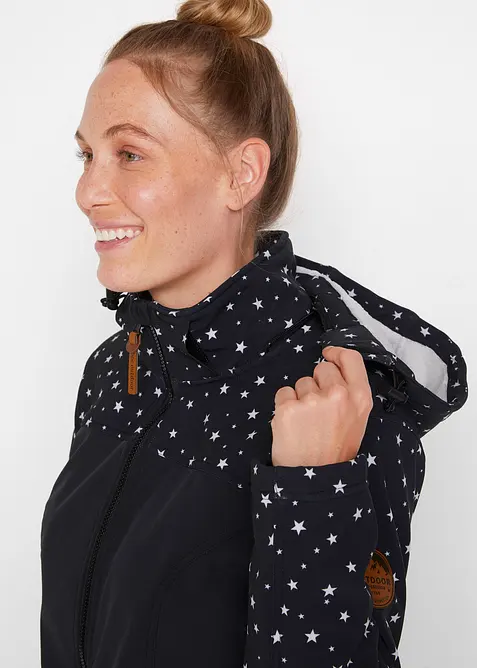 Funkční softshellová parka s hebkým flísem, bonprix