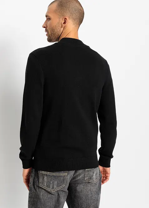 Svetr na zap&iacute;n&aacute;n&iacute;, s recyklovanou bavlnou, bonprix