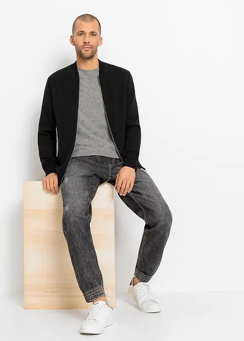 Svetr na zap&iacute;n&aacute;n&iacute;, s recyklovanou bavlnou, bonprix