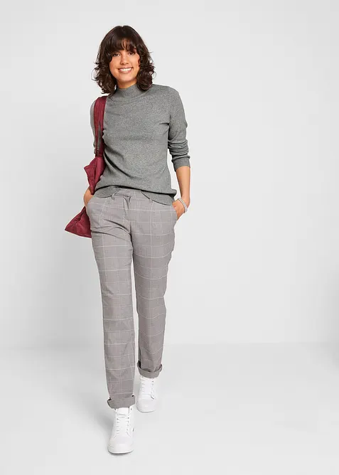 Z&aacute;kladn&iacute; svetr se stoj&aacute;čkem a s recyklovanou bavlnou, bonprix