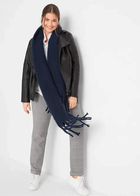 Strečová halenka s krátkým rukávem, z bavlněné směsi, bonprix