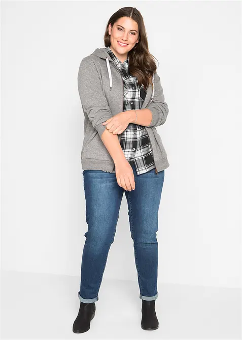 Kostkovan&aacute; ko&scaron;ilov&aacute; halenka z čist&eacute; bavlny, bonprix