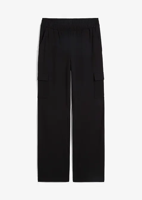 Joggingov&eacute; kalhoty z elastick&eacute; bavlněn&eacute; směsi, bonprix