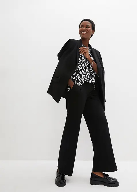 Triko s kulat&yacute;m v&yacute;střihem, 3/4 ruk&aacute;v, bonprix