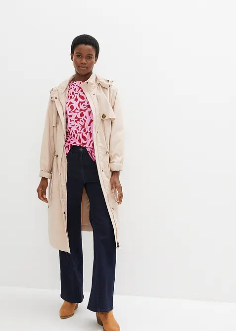 Triko s kulatým výstřihem, 3/4 rukáv, bonprix