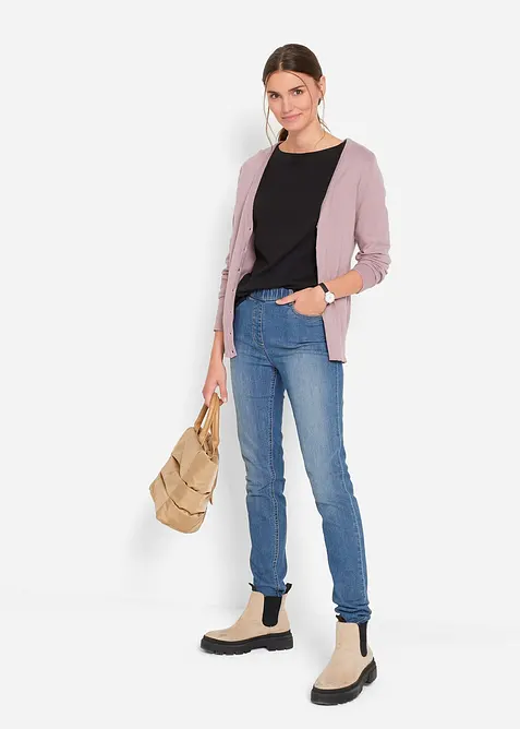 Triko s dlouh&yacute;m ruk&aacute;vem, z čist&eacute; organick&eacute; bavlny, bonprix