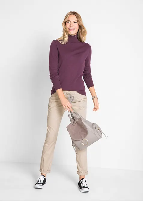 Z&aacute;kladn&iacute; rol&aacute;kov&yacute; svetr, bonprix