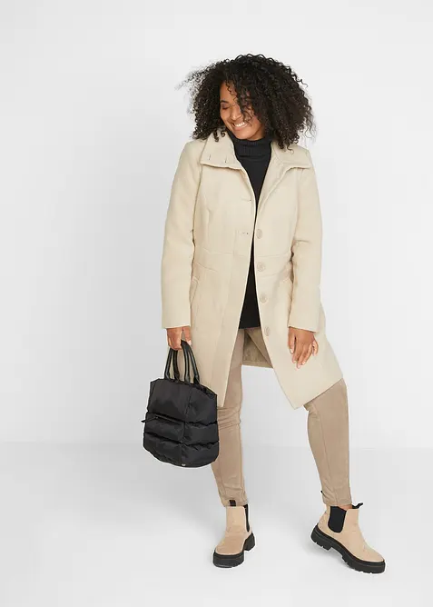 Svetr s rol&aacute;kov&yacute;m l&iacute;mcem, bonprix